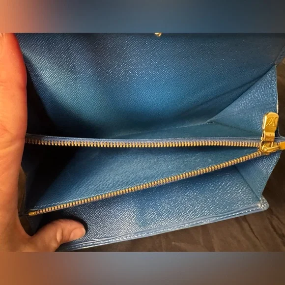 LV EPI Blue Leather Bifold Wallet - Picture 7 of 16